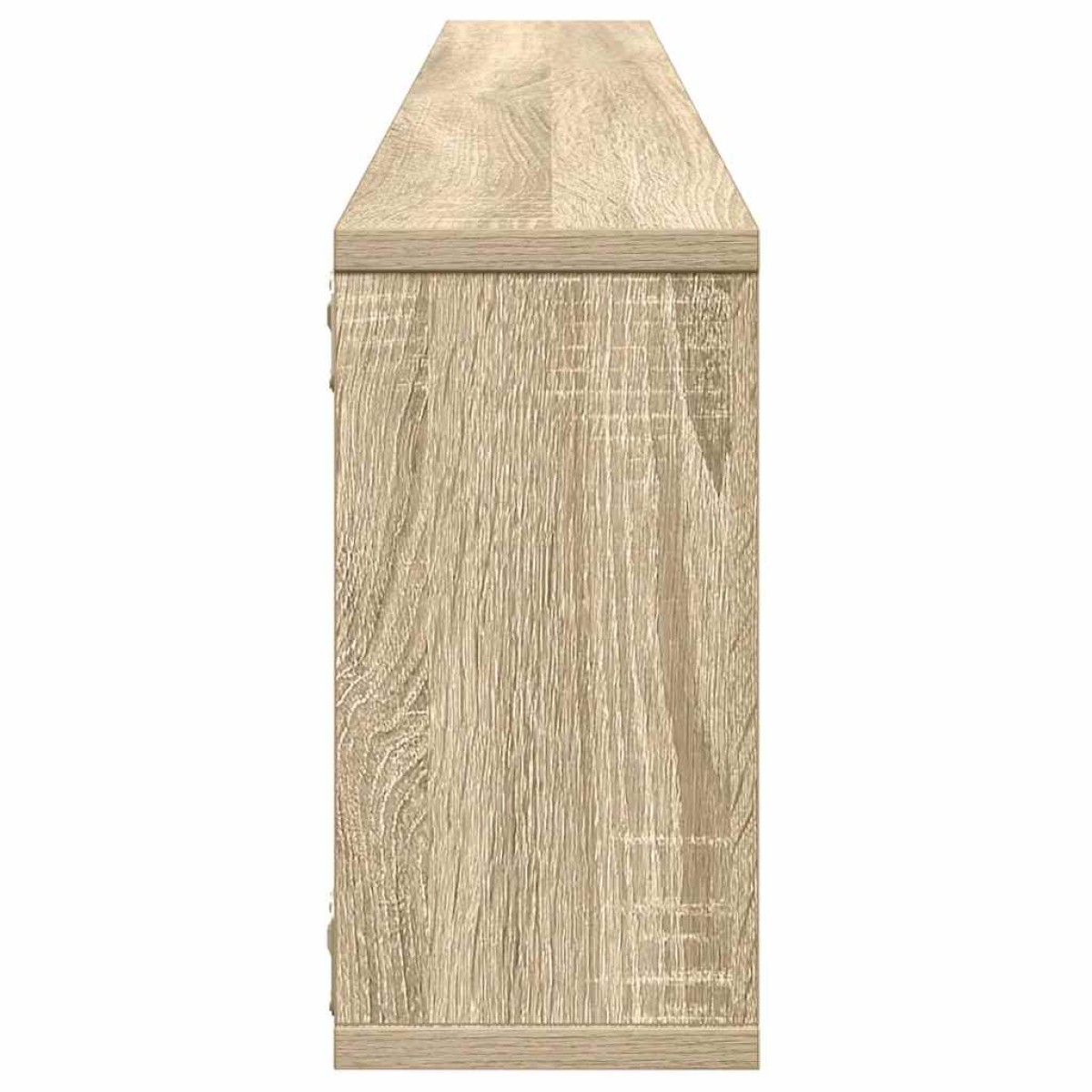 vidaXL Ράφια Κύβοι Τοίχου 4 τεμ. Sonoma Δρυς 100x15x30 εκ. Μοριοσανίδα