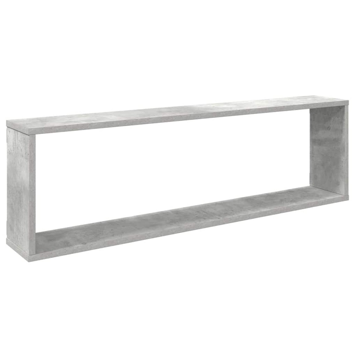 vidaXL Ράφια Κύβοι Τοίχου 2 τεμ. Γκρι Σκυρ. 100x15x30 εκ. Μοριοσανίδα