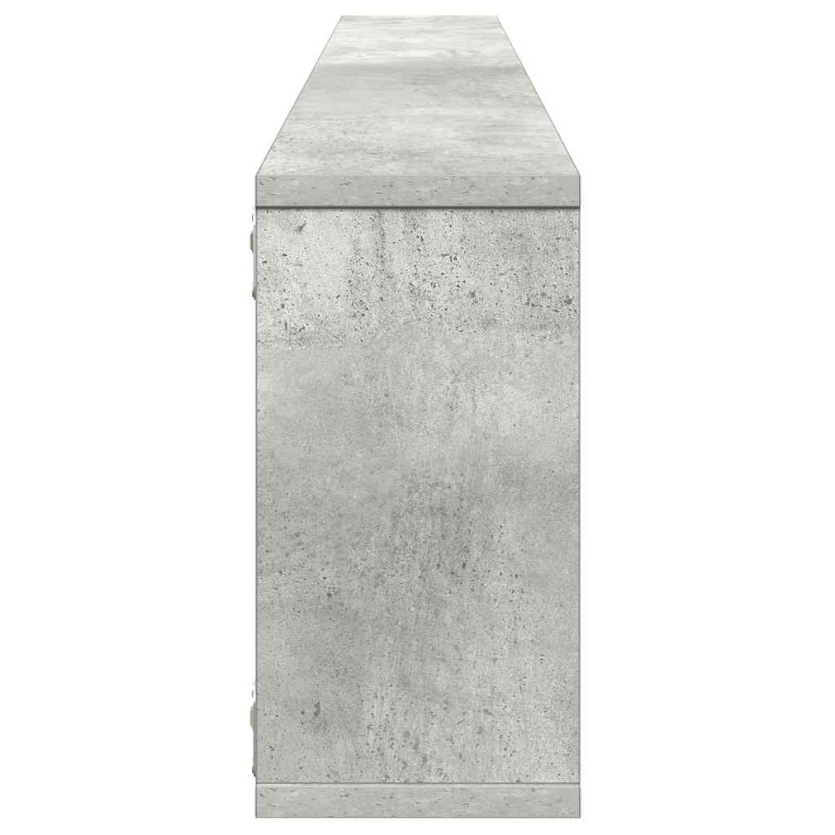 vidaXL Ράφια Κύβοι Τοίχου 2 τεμ. Γκρι Σκυρ. 100x15x30 εκ. Μοριοσανίδα