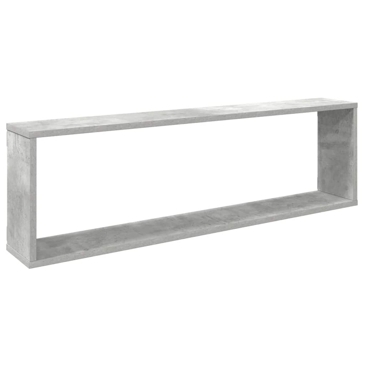 vidaXL Ράφια Κύβοι Τοίχου 4 τεμ. Γκρι Σκυρ. 100x15x30 εκ. Μοριοσανίδα
