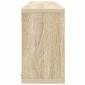 vidaXL Ράφια Κύβοι Τοίχου 4 τεμ. Sonoma Δρυς 80x15x26,5εκ. Μοριοσανίδα