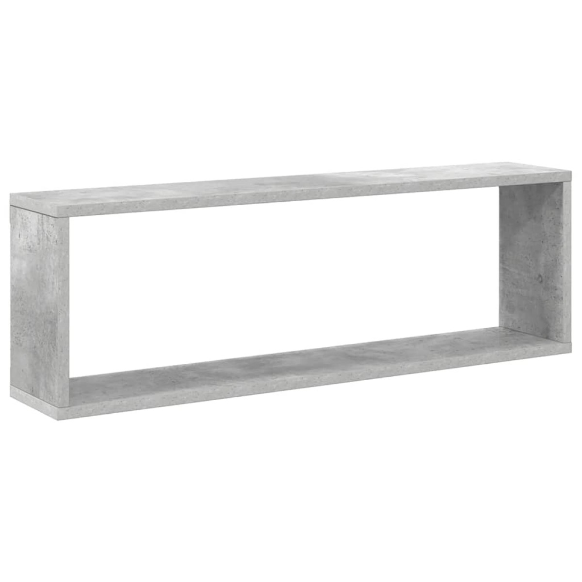 vidaXL Ράφια Κύβοι Τοίχου 2 τεμ. Γκρι Σκυρ. 80x15x26,5 εκ. Μοριοσανίδα