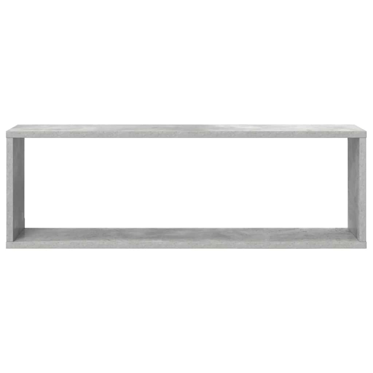 vidaXL Ράφια Κύβοι Τοίχου 2 τεμ. Γκρι Σκυρ. 80x15x26,5 εκ. Μοριοσανίδα