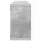vidaXL Ράφια Κύβοι Τοίχου 2 τεμ. Γκρι Σκυρ. 80x15x26,5 εκ. Μοριοσανίδα