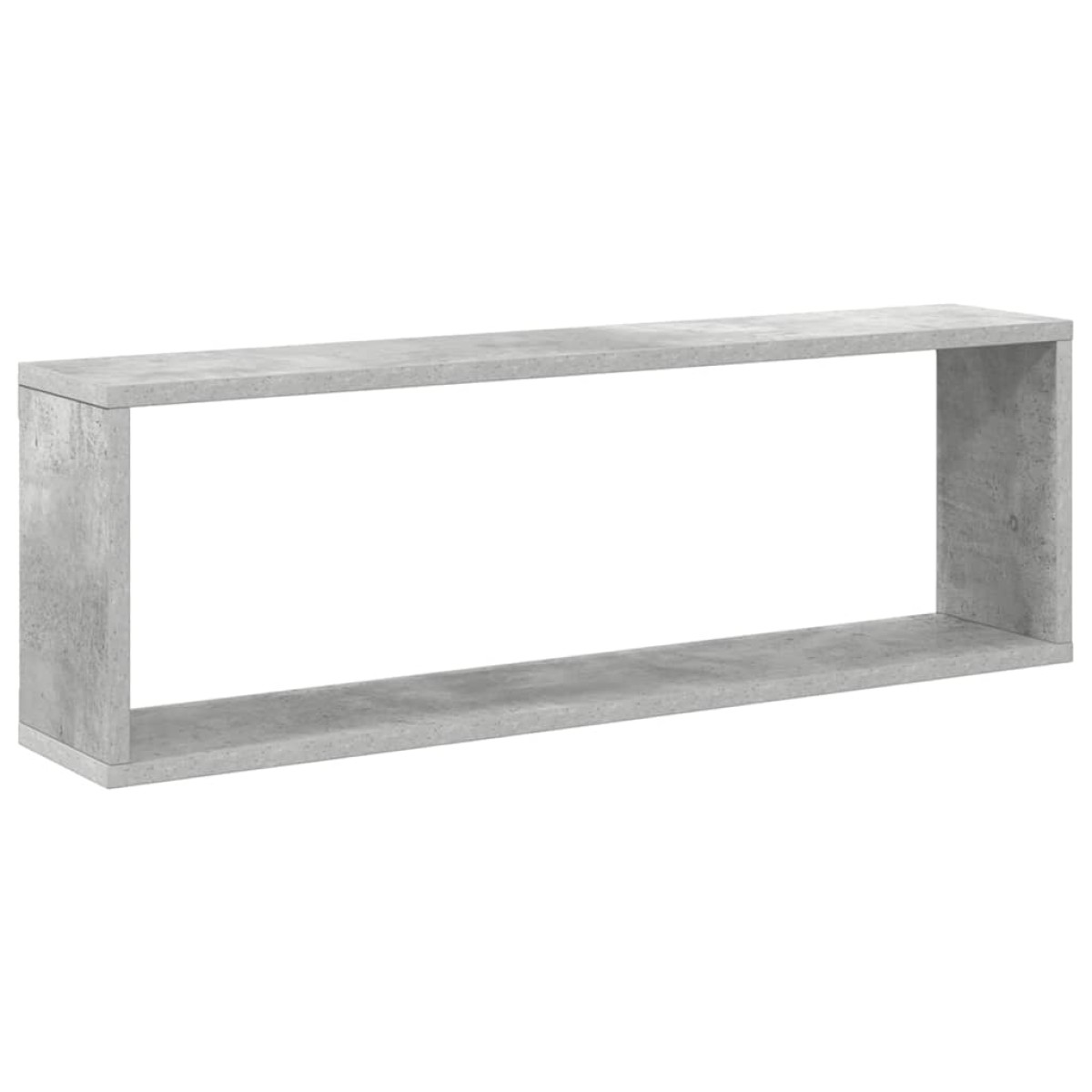 vidaXL Ράφια Κύβοι Τοίχου 4 τεμ. Γκρι Σκυρ. 80x15x26,5 εκ. Μοριοσανίδα