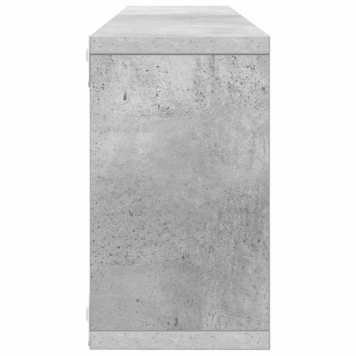 vidaXL Ράφια Κύβοι Τοίχου 4 τεμ. Γκρι Σκυρ. 80x15x26,5 εκ. Μοριοσανίδα