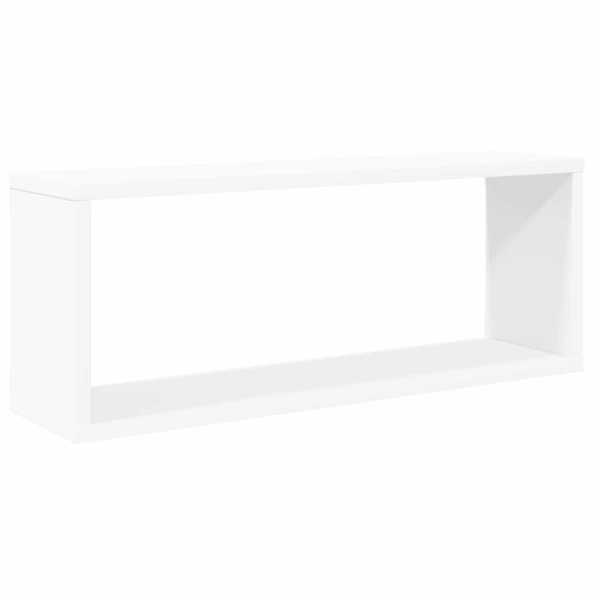 vidaXL Ράφια Κύβοι Τοίχου 2 τεμ. Λευκά 60 x 15 x 23 εκ. Μοριοσανίδα