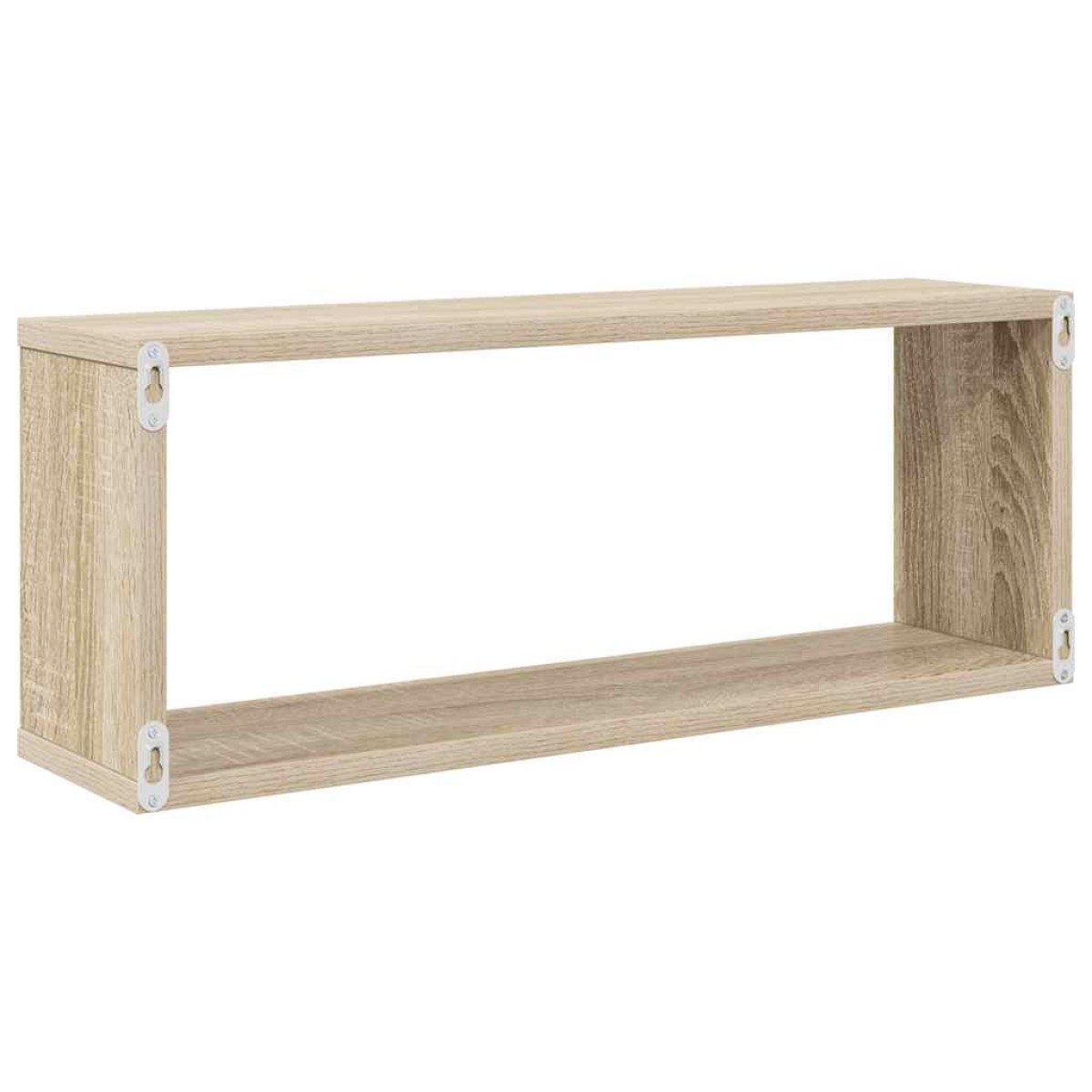 vidaXL Ράφια Κύβοι Τοίχου 2 τεμ. Sonoma Δρυς 60x15x23 εκ. Μοριοσανίδα