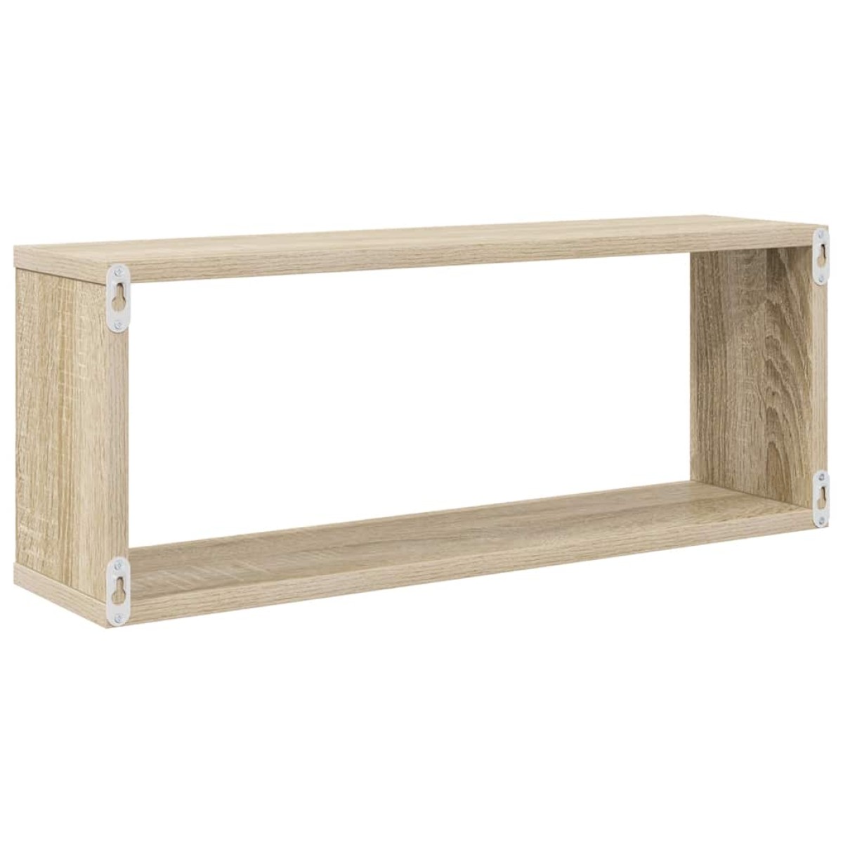 vidaXL Ράφια Κύβοι Τοίχου 4 τεμ. Sonoma Δρυς 60x15x23 εκ. Μοριοσανίδα