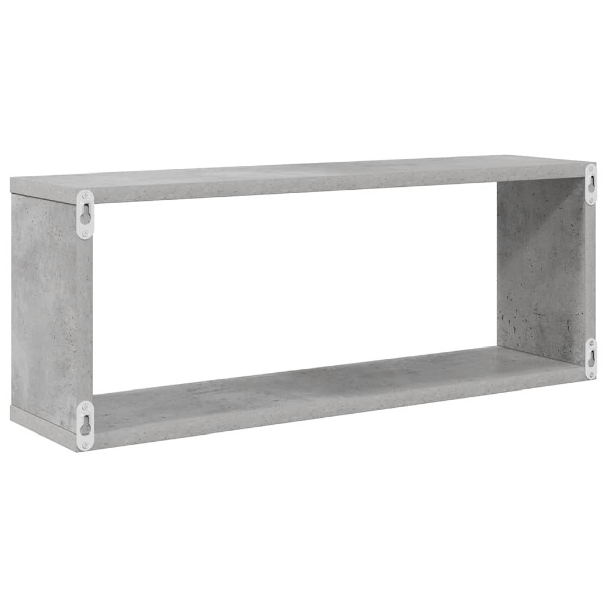 vidaXL Ράφια Κύβοι Τοίχου 2 τεμ. Γκρι Σκυρ. 60x15x23 εκ. Μοριοσανίδα
