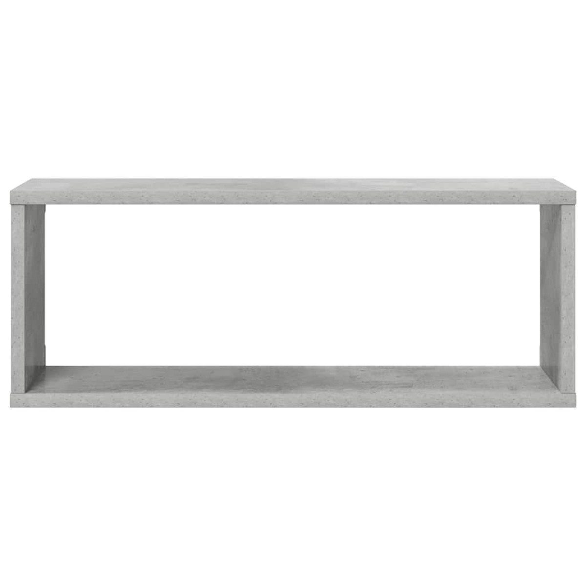 vidaXL Ράφια Κύβοι Τοίχου 4 τεμ. Γκρι Σκυρ. 60x15x23 εκ. Μοριοσανίδα