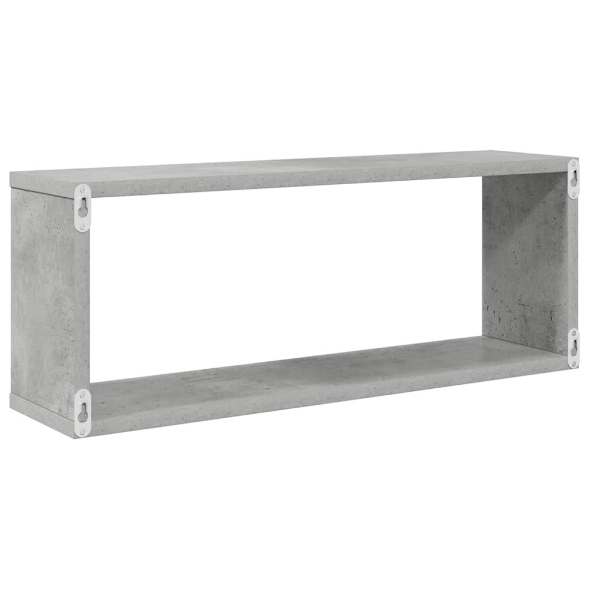 vidaXL Ράφια Κύβοι Τοίχου 4 τεμ. Γκρι Σκυρ. 60x15x23 εκ. Μοριοσανίδα
