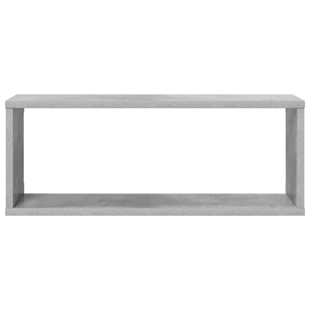 vidaXL Ράφια Κύβοι Τοίχου 6 τεμ. Γκρι Σκυρ. 60x15x23 εκ. Μοριοσανίδα
