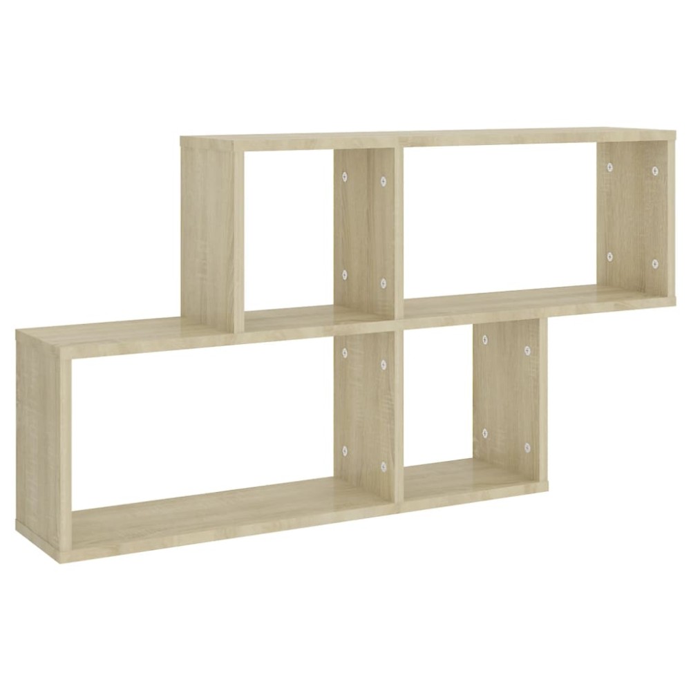 vidaXL Ράφι Τοίχου Sonoma Δρυς 100x18x53 εκ. από Επεξεργασμένο Ξύλο
