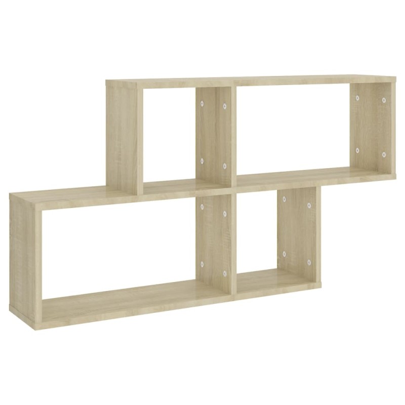 vidaXL Ράφι Τοίχου Sonoma Δρυς 100x18x53 εκ. από Επεξεργασμένο Ξύλο