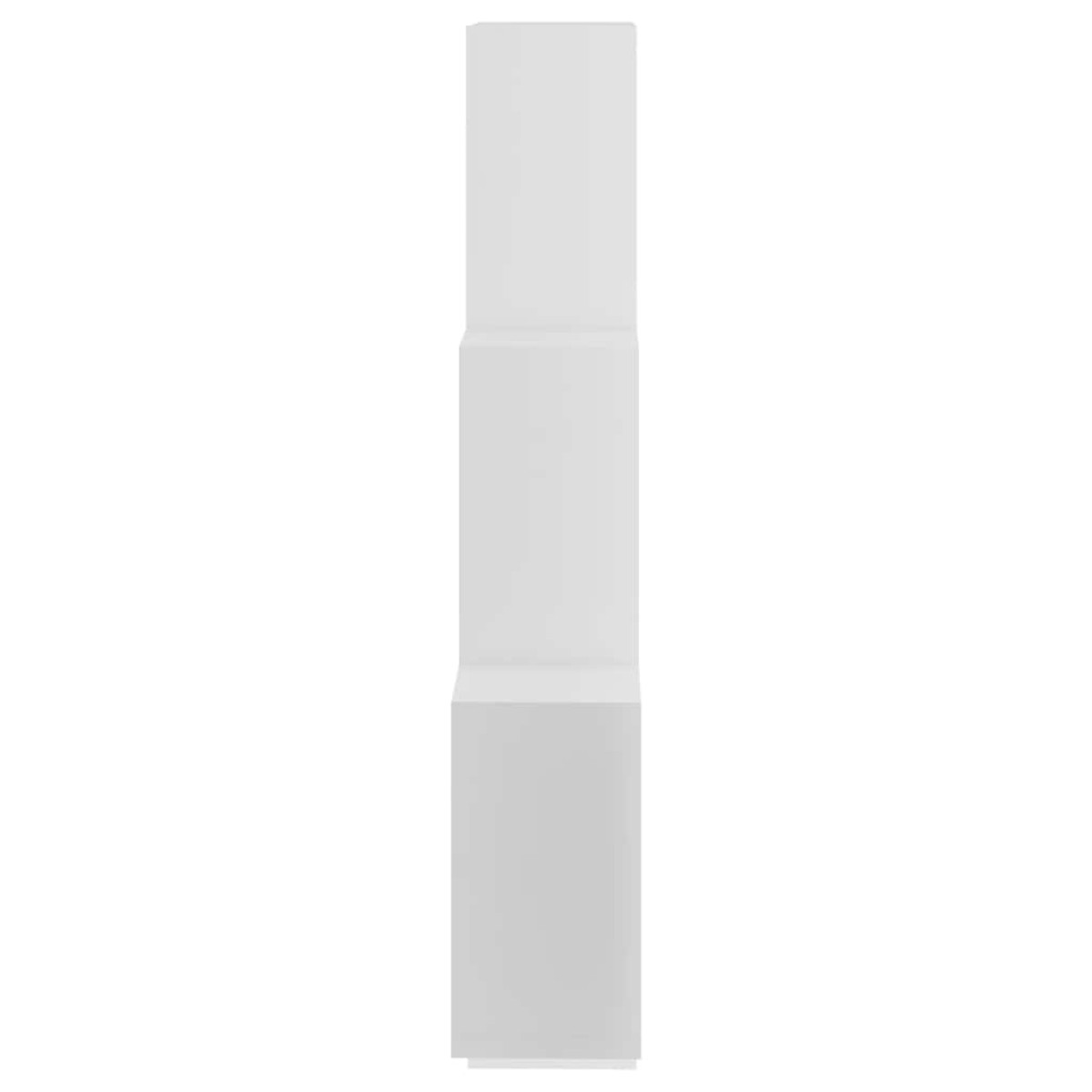 vidaXL Ραφιέρα Τοίχου με Κύβους Λευκή 78 x 15 x 93 εκ. από Μοριοσανίδα