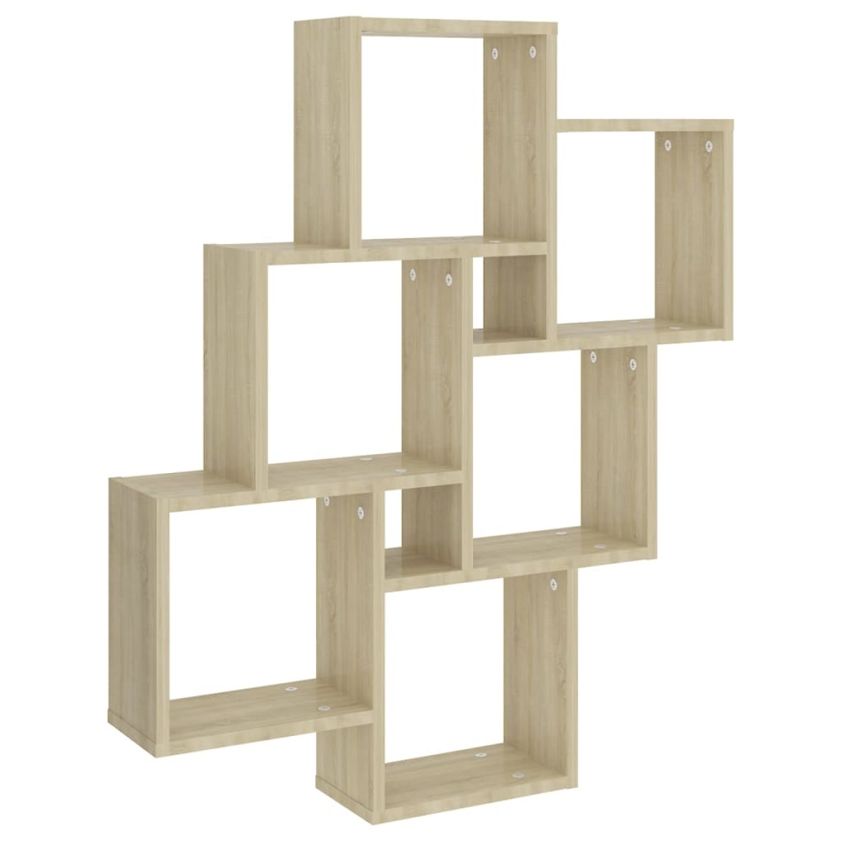 vidaXL Ράφι Κύβος Τοίχου Sonoma Δρυς 78 x 15 x 93 εκ. από Μοριοσανίδα