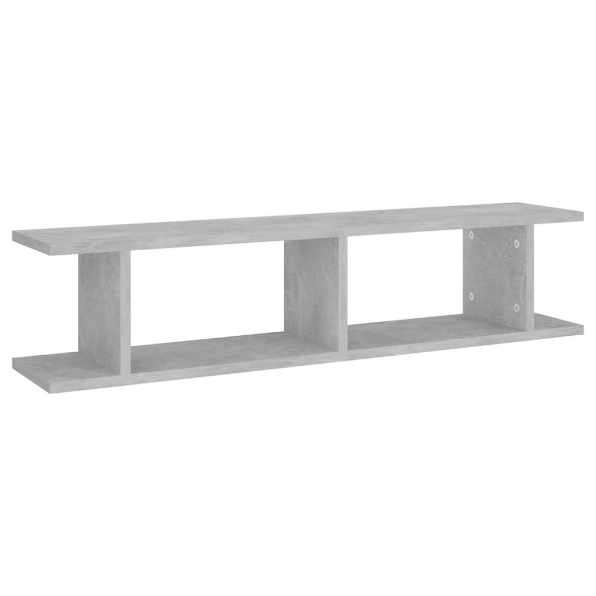 vidaXL Ραφιέρες Τοίχου 2 τεμ. Γκρι Σκυρ. 90 x 18 x 20 εκ. Μοριοσανίδα