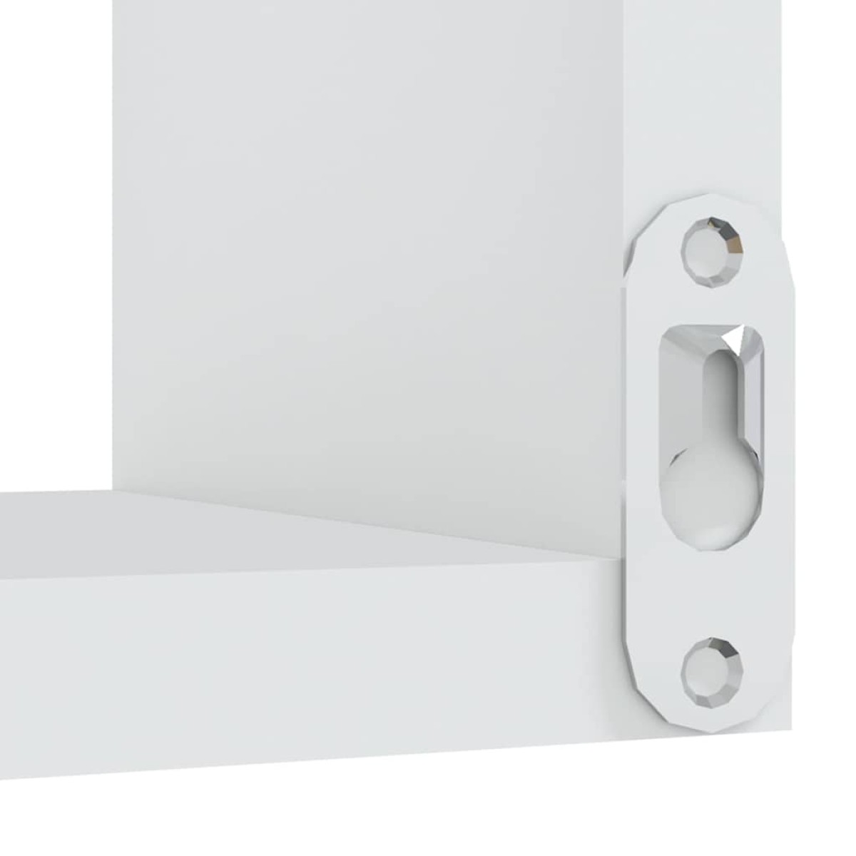 vidaXL Γωνιακές Ραφιέρες Τοίχου 2 τεμ. Λευκές 40x40x50 εκ. Μοριοσανίδα
