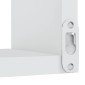 vidaXL Γωνιακές Ραφιέρες Τοίχου 2 τεμ. Λευκές 40x40x50 εκ. Μοριοσανίδα