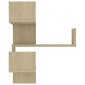 vidaXL Γωνιακή Ραφιέρα Τοίχου Sonoma Δρυς 40 x 40 x 50 εκ. Μοριοσανίδα
