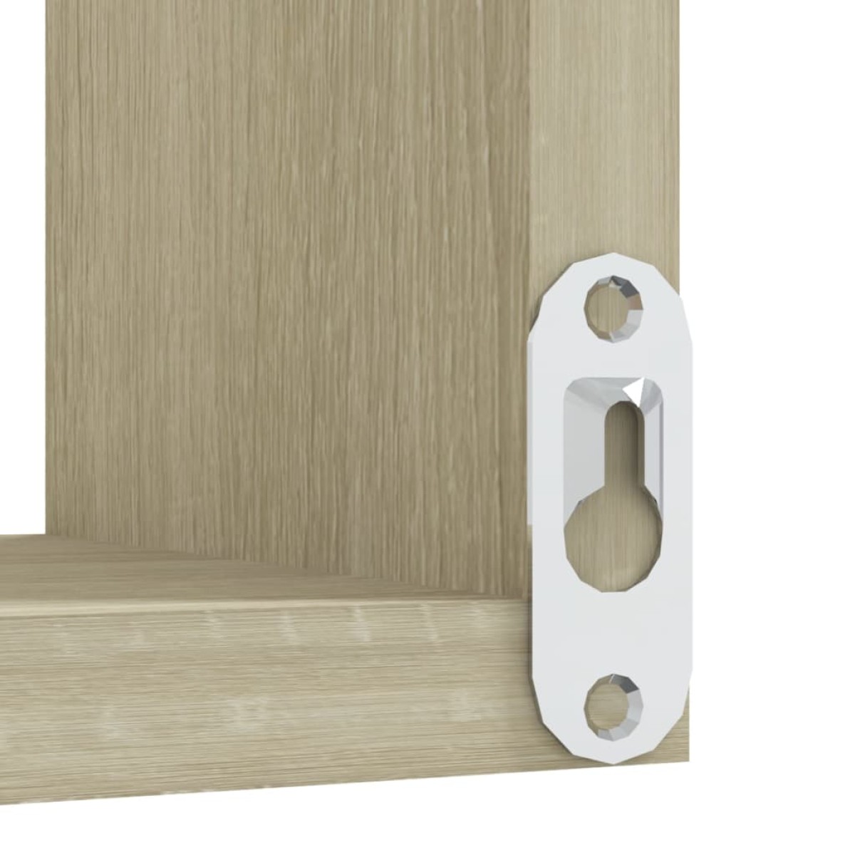 vidaXL Γωνιακή Ραφιέρα Τοίχου Sonoma Δρυς 40 x 40 x 50 εκ. Μοριοσανίδα