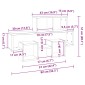 vidaXL Ράφι Τοίχου Σχήμα Αυτοκιν. Sonoma Δρυς 82x15x51 εκ. Μοριοσανίδα