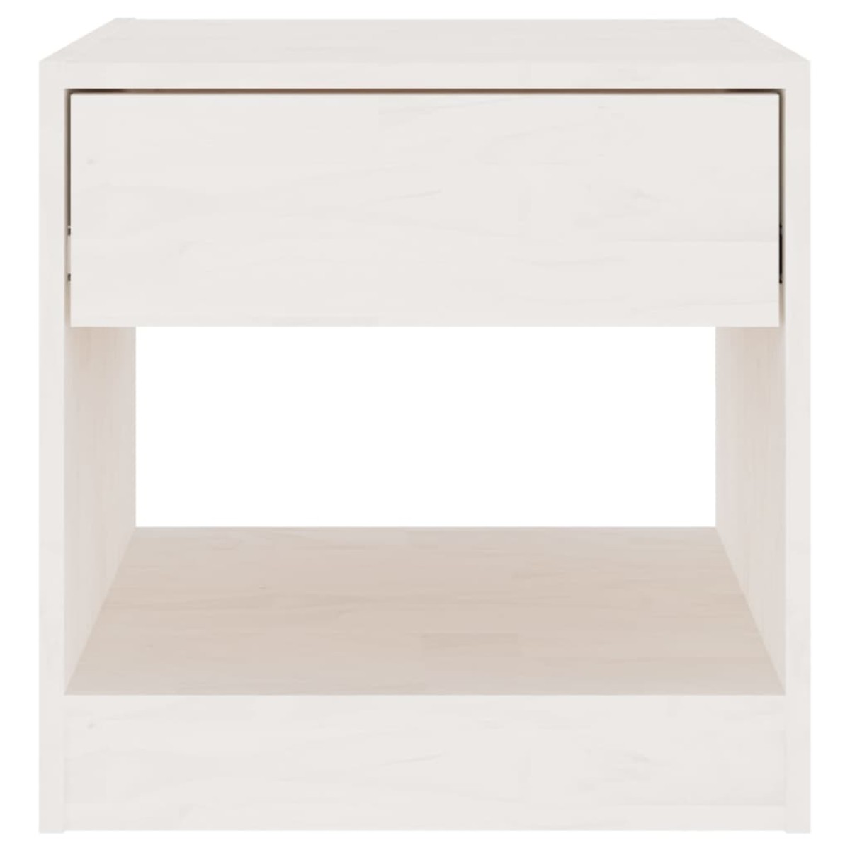 vidaXL Κομοδίνα 2 τεμ. Λευκά 40 x 31 x 40 εκ. από Μασίφ Ξύλο Πεύκου
