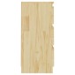 vidaXL Κομοδίνα 2 Τεμ. 40 x 29,5 x 64 εκ. από Μασίφ Ξύλο Πεύκου