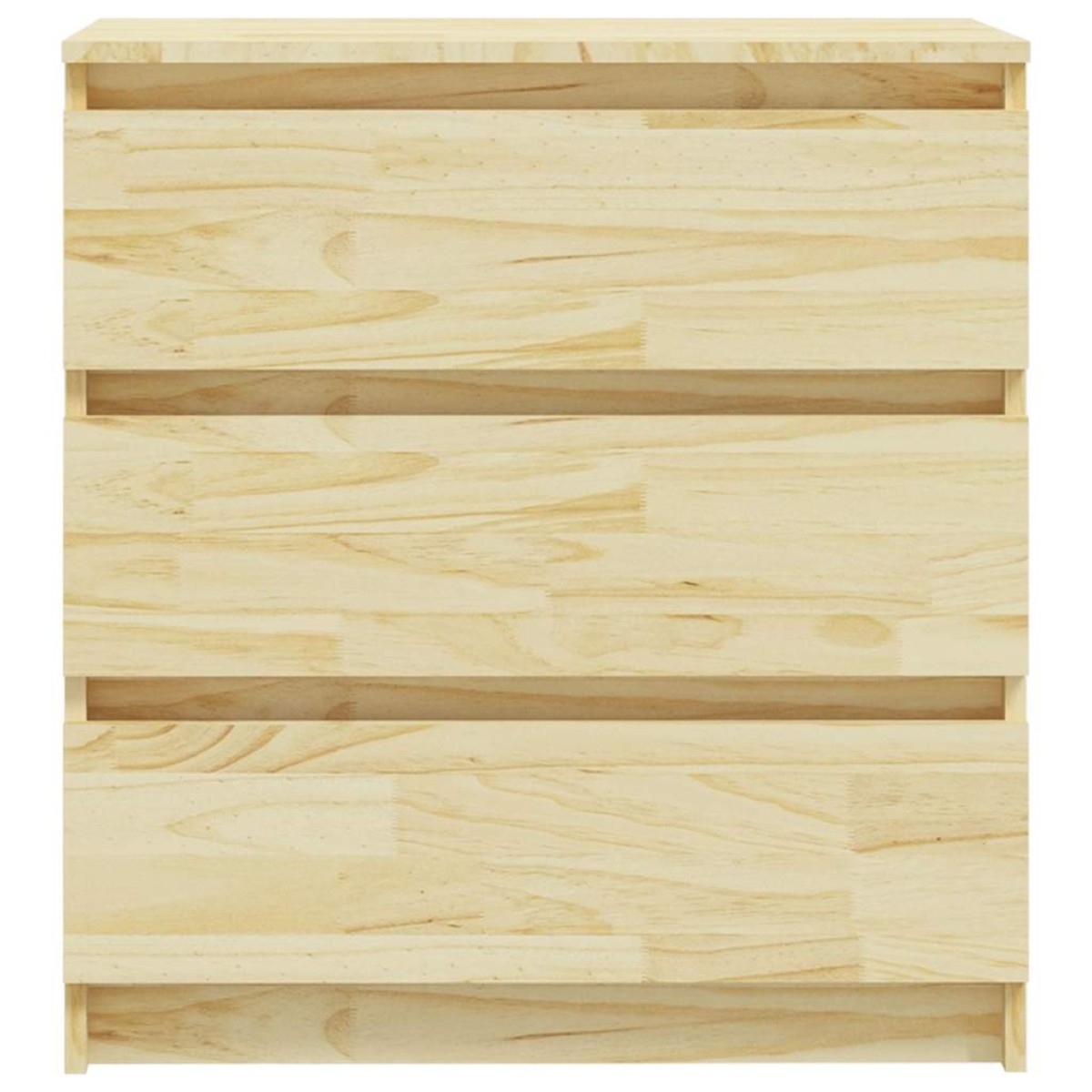 vidaXL Κομοδίνο 60 x 36 x 64 εκ. από Μασίφ Ξύλο Πεύκου