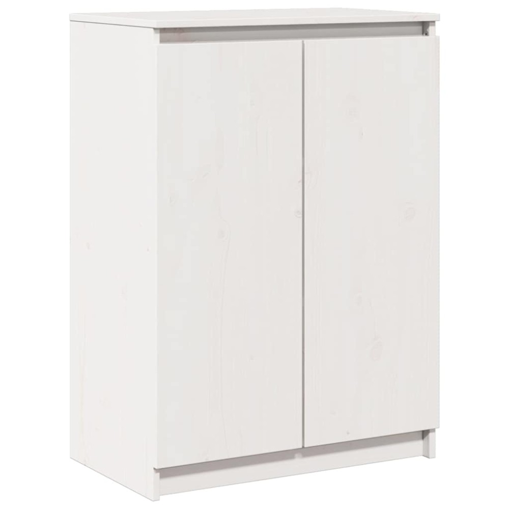 vidaXL Ντουλάπι Λευκό 60 x 36 x 84 εκ. από Μασίφ Ξύλο Πεύκου