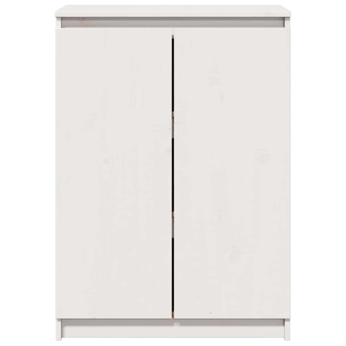 vidaXL Ντουλάπι Λευκό 60 x 36 x 84 εκ. από Μασίφ Ξύλο Πεύκου