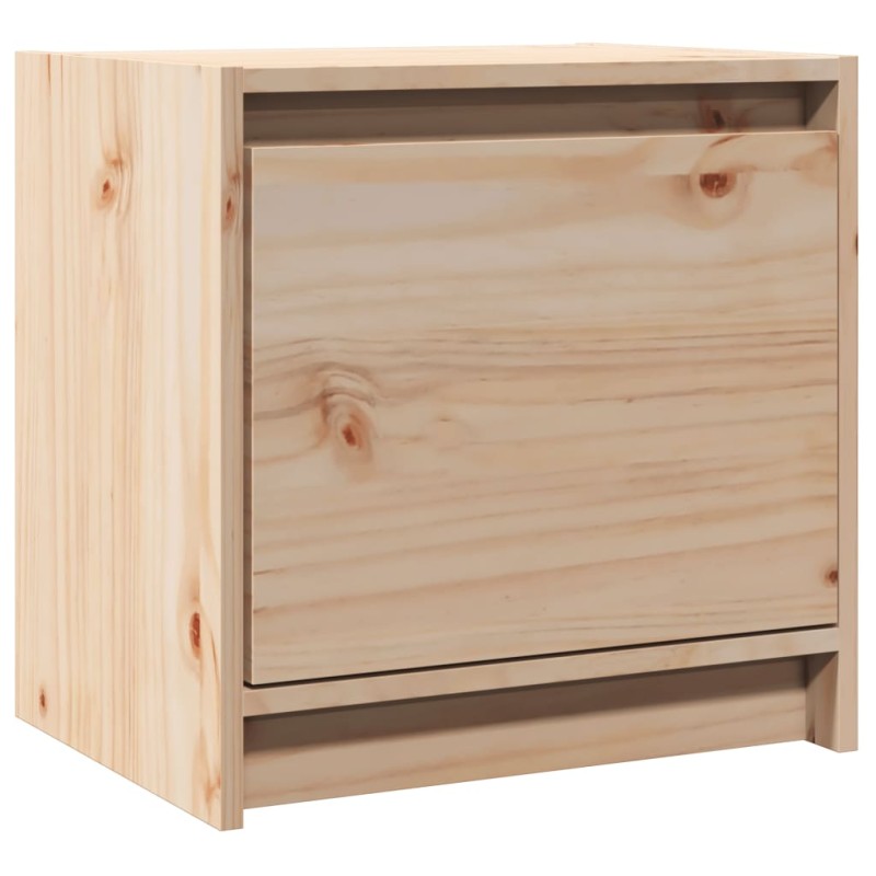 vidaXL Κομοδίνο 40 x 30,5 x 40 εκ. από Μασίφ Ξύλο Πεύκου