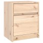 vidaXL Κομοδίνα 2 Τεμ. 40 x 31 x 50 εκ. από Μασίφ Ξύλο Πεύκου