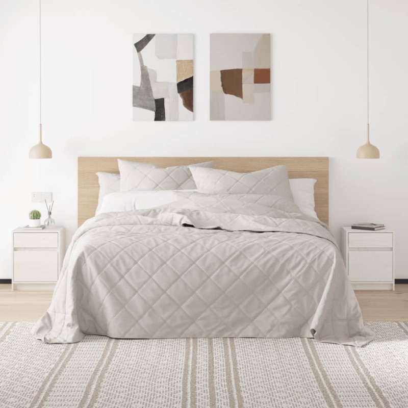 vidaXL Κομοδίνα 2 τεμ. Λευκά 40 x 31 x 50 εκ. από Μασίφ Ξύλο Πεύκου