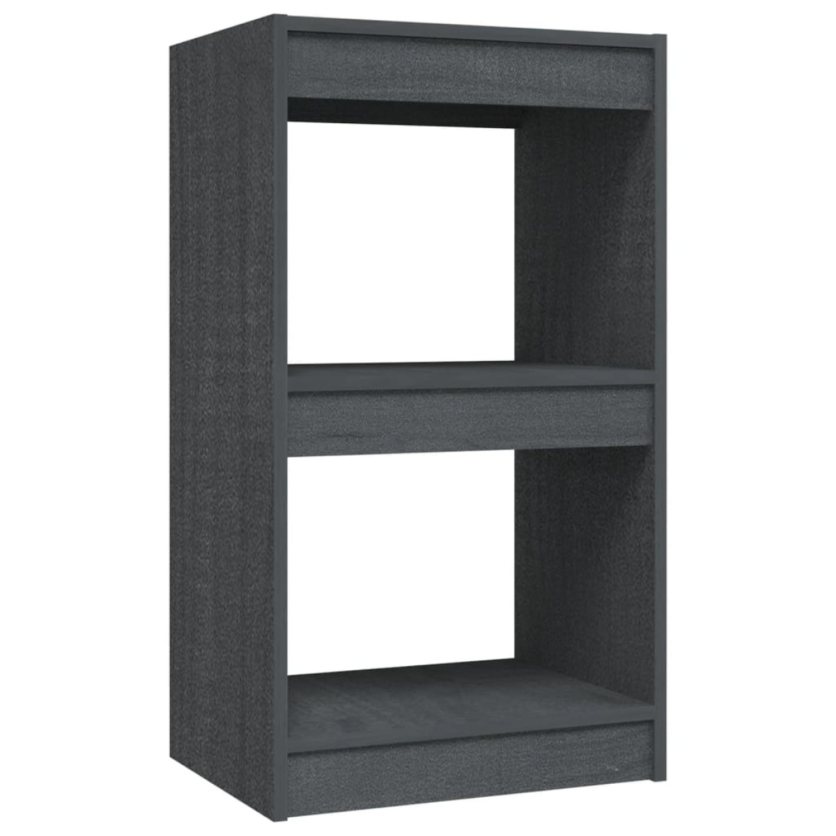 vidaXL Βιβλιοθήκη Γκρι 40 x 30 x 71,5 εκ. από Μασίφ Ξύλο Πεύκου