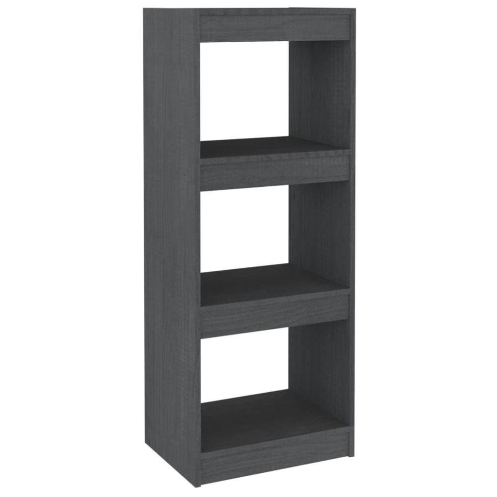vidaXL Βιβλιοθήκη/Διαχωριστικό Χώρου Γκρι 40x30x103,5 εκ. Ξύλο Πεύκου