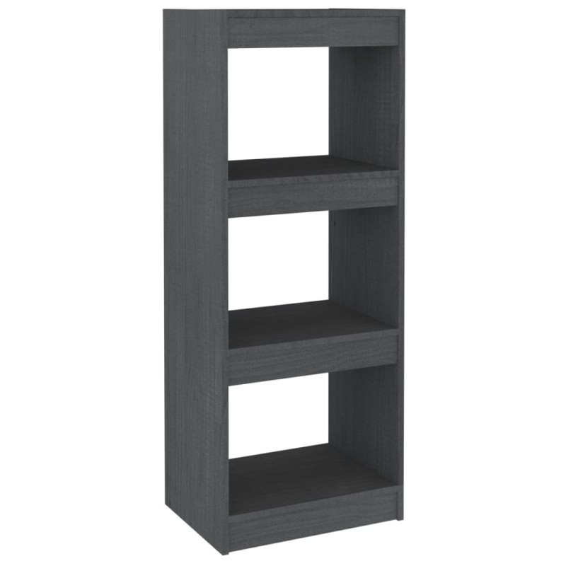 vidaXL Βιβλιοθήκη/Διαχωριστικό Χώρου Γκρι 40x30x103,5 εκ. Ξύλο Πεύκου