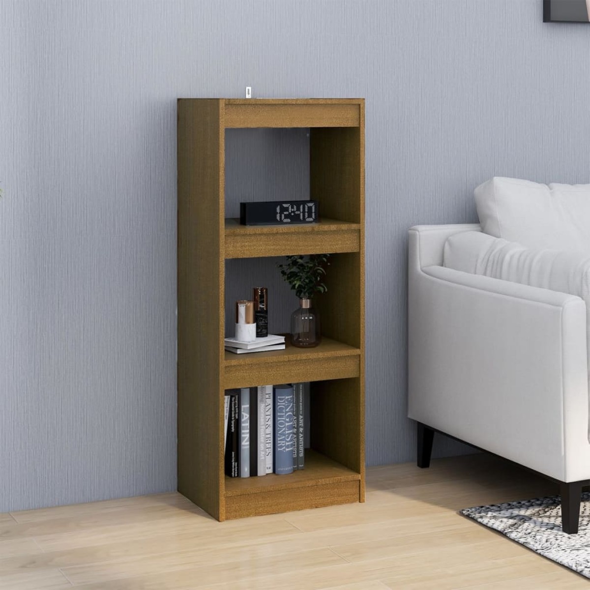 vidaXL Βιβλιοθήκη/Διαχωριστικό Χώρου Μελί 40x30x103,5 εκ. Ξύλο Πεύκου