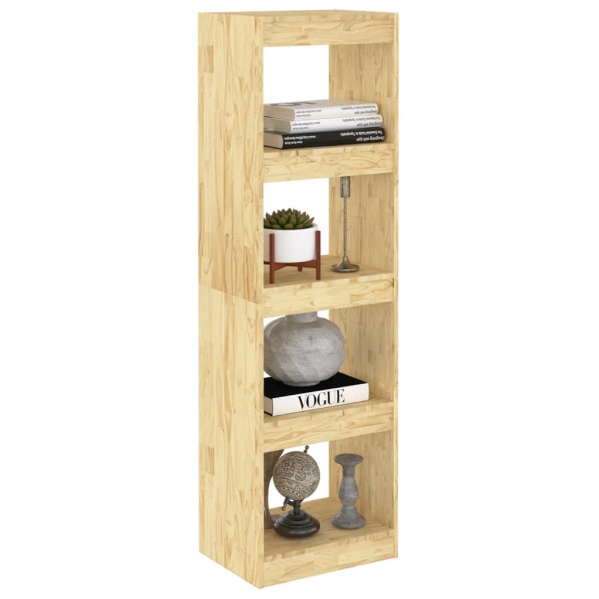 vidaXL Βιβλιοθήκη/Διαχωριστικό Χώρου 40x30x135,5 εκ. Μασίφ Ξύλο Πεύκου