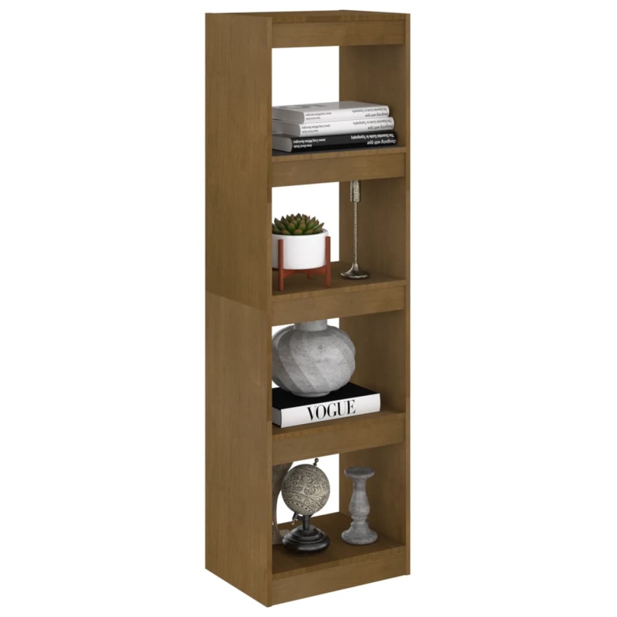 vidaXL Βιβλιοθήκη/Διαχωριστικό Χώρου Μελί 40x30x135,5 εκ. Ξύλο Πεύκου