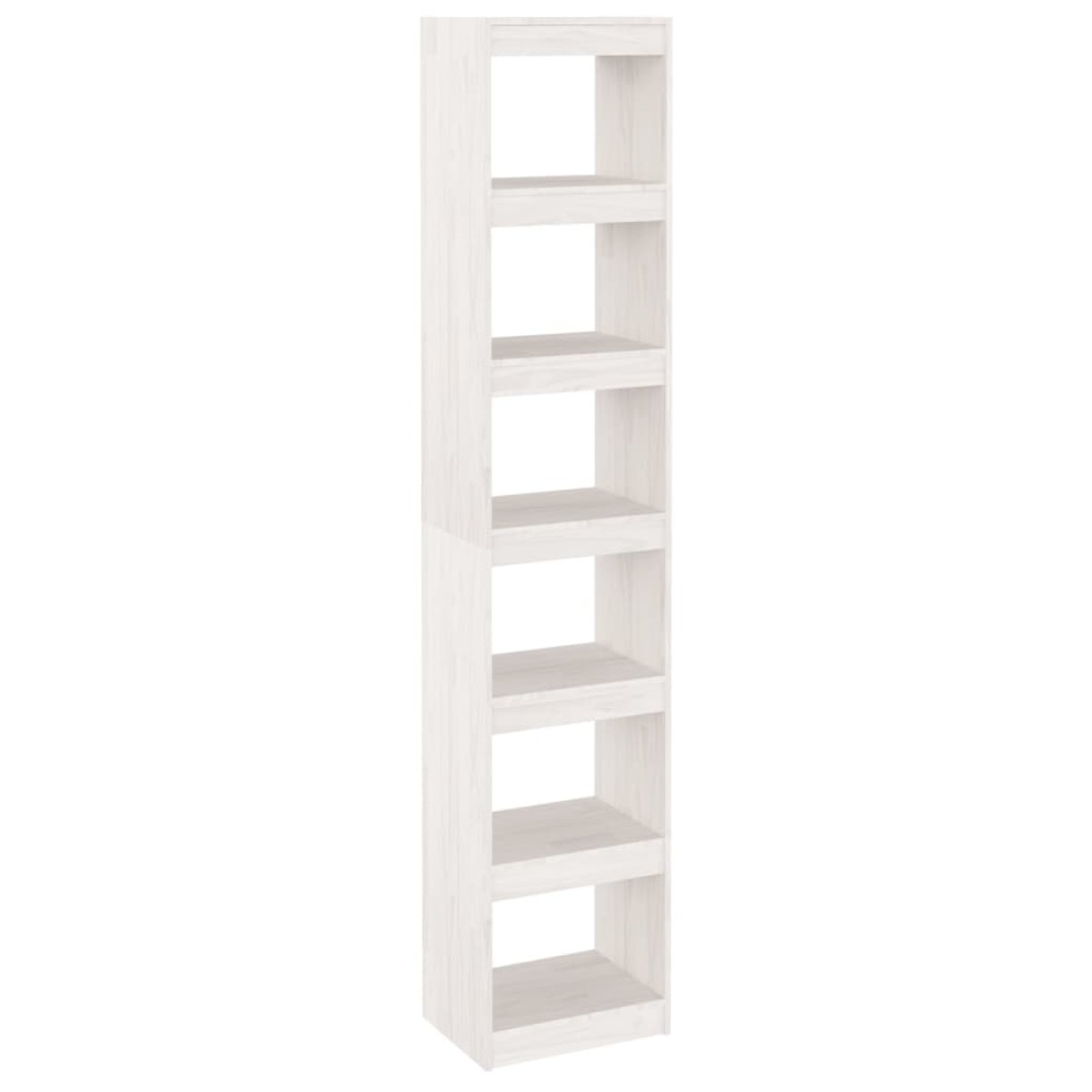 vidaXL Βιβλιοθήκη/Διαχωριστικό Χώρου Λευκό 40x30x199 εκ. Ξύλο Πεύκου