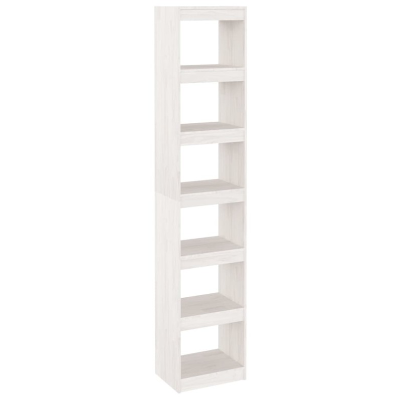 vidaXL Βιβλιοθήκη/Διαχωριστικό Χώρου Λευκό 40x30x199 εκ. Ξύλο Πεύκου
