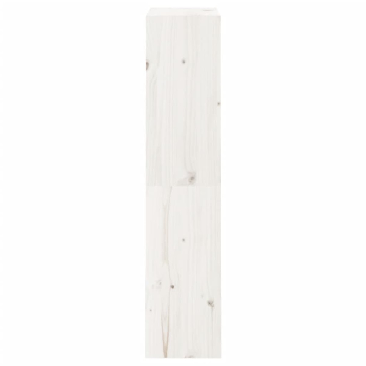 vidaXL Βιβλιοθήκη/Διαχωριστικό Χώρου Λευκή 60x30x135,5 εκ. Μασίφ Πεύκο