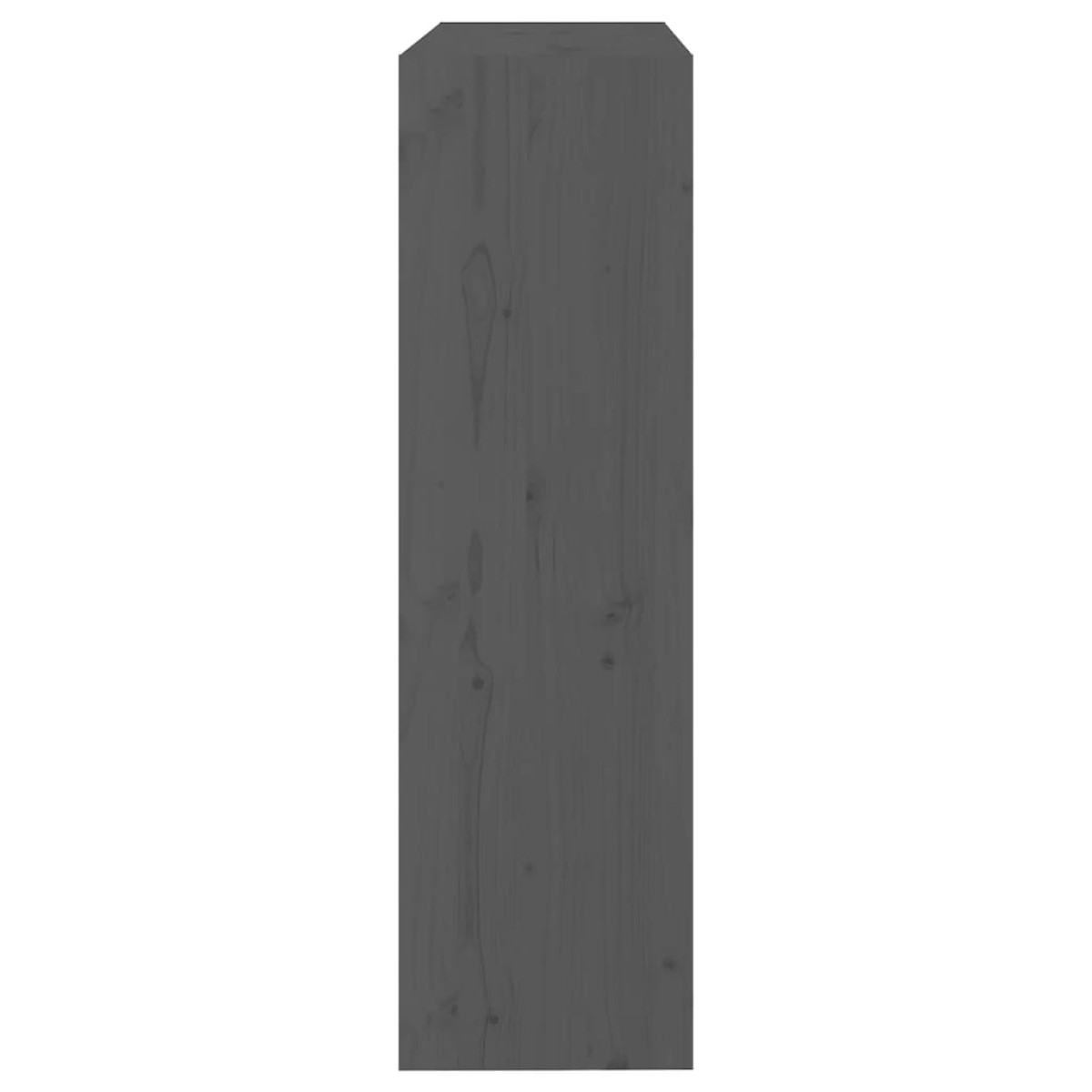 vidaXL Βιβλιοθήκη/Διαχωριστικό Χώρου Γκρι 80x30x103,5 εκ. Μασίφ Πεύκο
