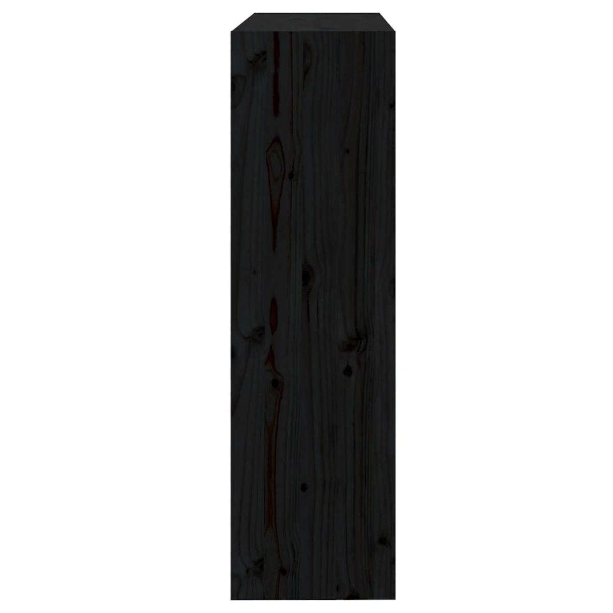 vidaXL Βιβλιοθήκη/Διαχωριστικό Χώρου Μαύρη 80x30x103,5 εκ. Μασίφ Πεύκο