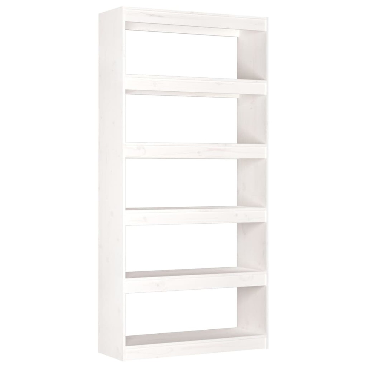vidaXL Βιβλιοθήκη/Διαχωριστικό Χώρου Λευκή 80x30x167,4 εκ. Μασίφ Πεύκο