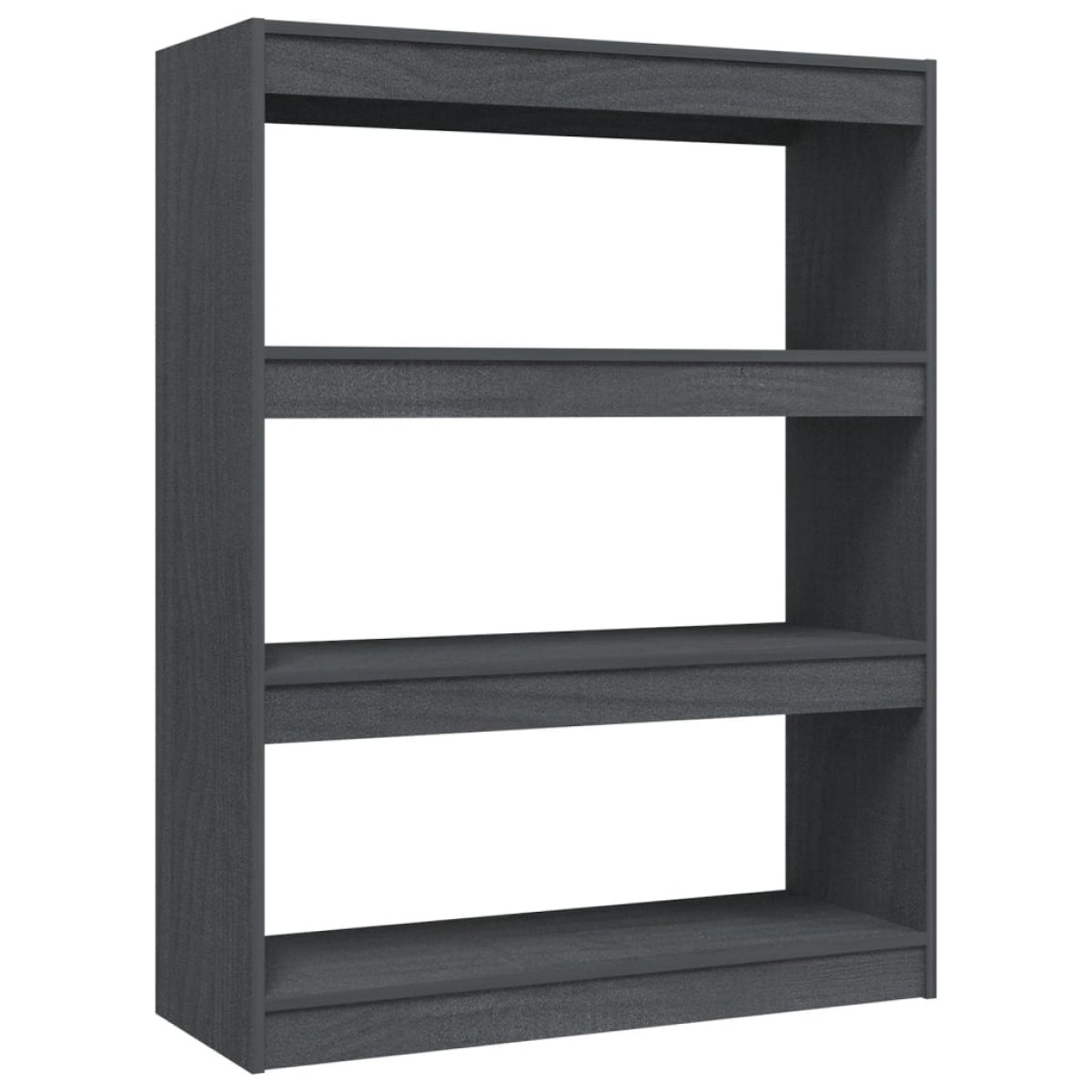 vidaXL Βιβλιοθήκη/Διαχωριστικό Χώρου Γκρι 100x30x103 εκ. Ξύλο Πεύκου