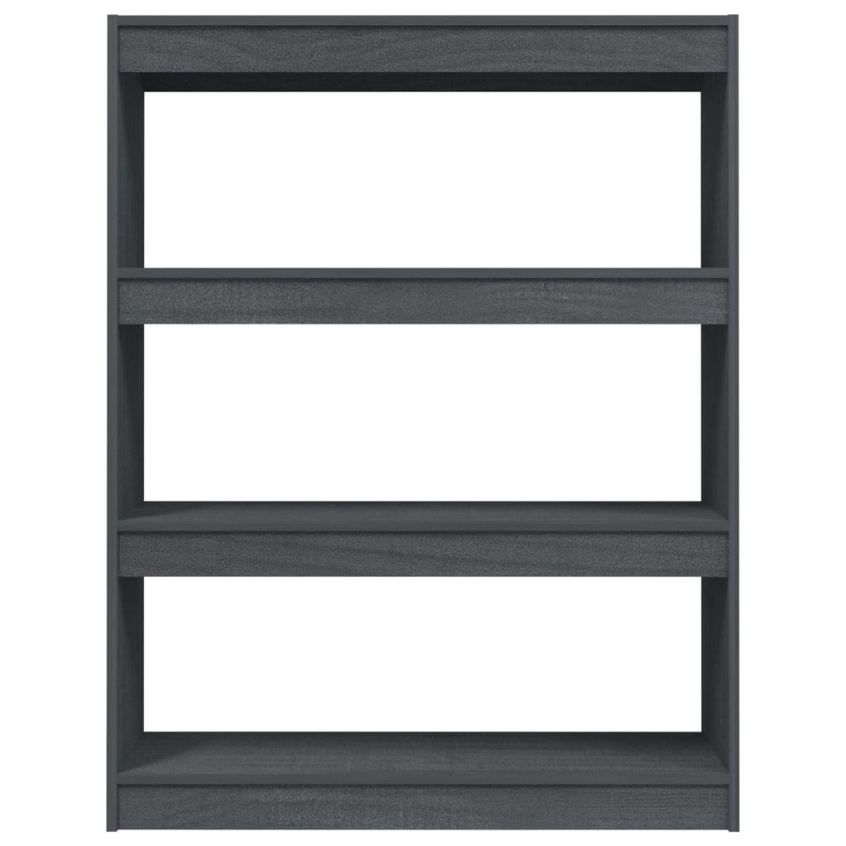 vidaXL Βιβλιοθήκη/Διαχωριστικό Χώρου Γκρι 100x30x103 εκ. Ξύλο Πεύκου