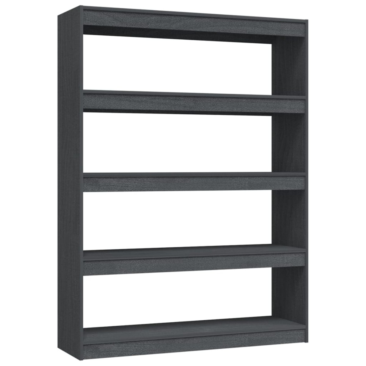 vidaXL Βιβλιοθήκη/Διαχωριστικό Χώρου Γκρι 100x30x135,5 εκ. Ξύλο Πεύκου